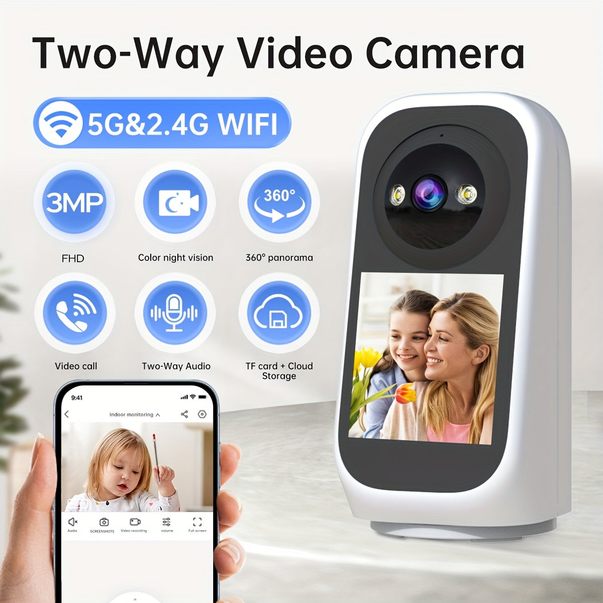 Indoor 3MP PTZ WiFi Surveillance Camera - Image 3