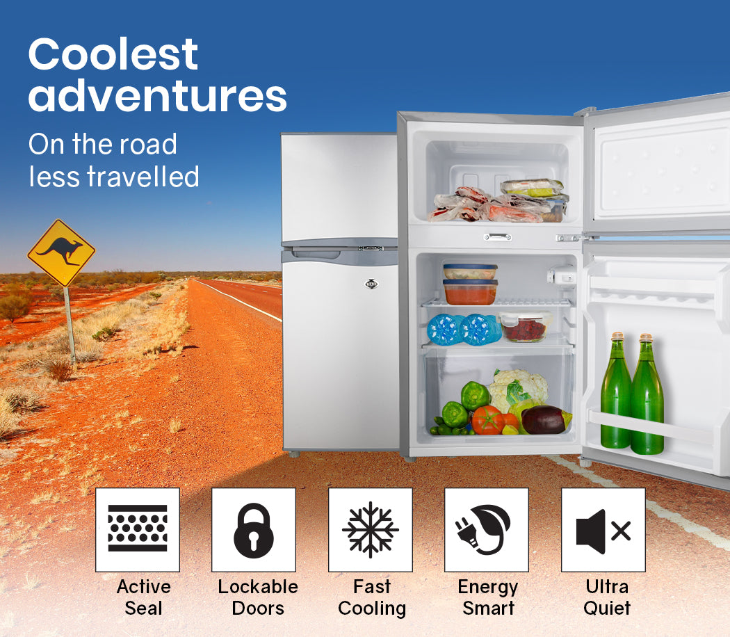 NNEMB 95L Portable Upright Fridge Refrigerator 12V/24V/240V for Motorhome-Caravan - Image 3