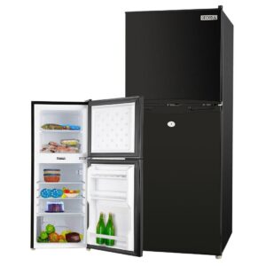 NNEMB 125L Portable Upright Fridge 12V/24V/240V for Motorhome and Caravan-Black