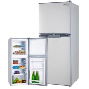 NNEMB 125L Portable Upright Fridge Refrigerator 12V/24V/240V for Motorhome-Caravan