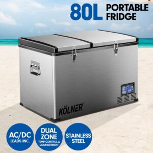 NNEDPE Kolner 80L Portable Fridge Cooler Freezer Camping